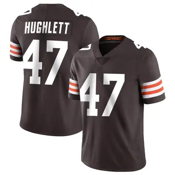 2020 Cleveland Browns Charley Hughlett #47 Game Used Brown Practice Jersey  44 84