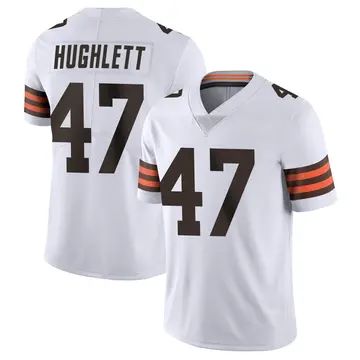 2020 Cleveland Browns Charley Hughlett #47 Game Used White Practice Jersey  76