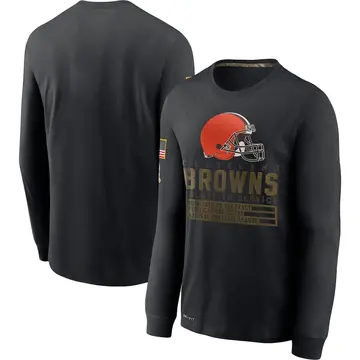 Nike Youth Boys Nick Chubb Olive Cleveland Browns 2022 Salute To Service  Name and Number T-shirt