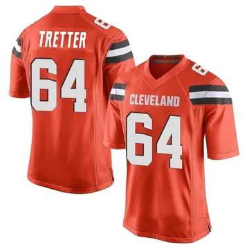 Game Men's JC Tretter White Road Jersey - #64 Football Cleveland Browns  Size 40/M