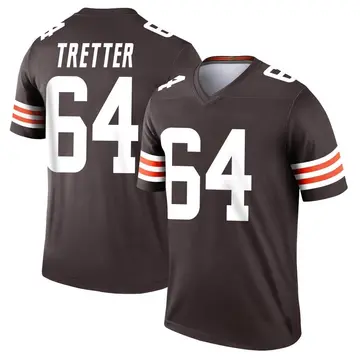 Game Men's JC Tretter Brown Home Jersey - #64 Football Cleveland