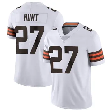 Limited Men's Kareem Hunt Gray Jersey - #27 Football Cleveland Browns 100th  Season Inverted Legend Size 40/M