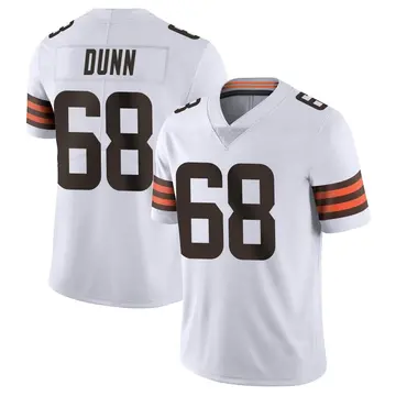 2021 Cleveland Browns Michael Dunn #68 Game Issued White Jersey 46 DP23453