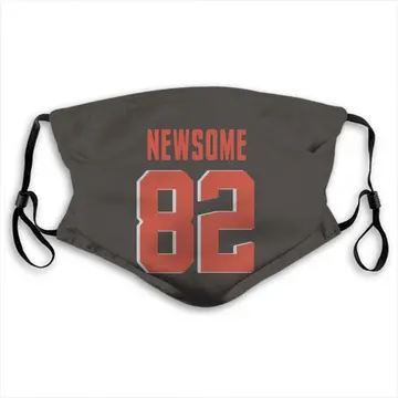 Limited Youth Ozzie Newsome Brown Jersey - #82 Football Cleveland Browns  Therma Long Sleeve Size S(10-12)