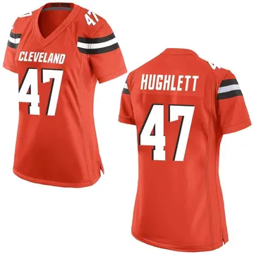 2020 Cleveland Browns Charley Hughlett #47 Game Used White Practice Jersey  76