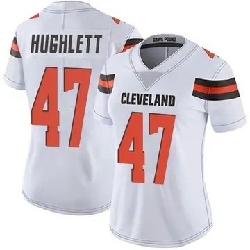 2020 Cleveland Browns Charley Hughlett #47 Game Used White Practice Jersey  76