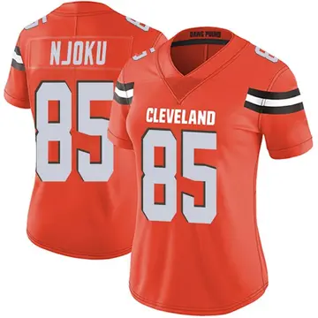 Limited Youth David Njoku Brown Jersey - #85 Football Cleveland Browns Therma  Long Sleeve Size S(10-12)