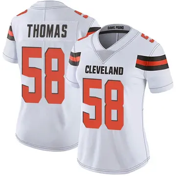 Limited Youth Chad Thomas White Road Jersey - #92 Football Cleveland Browns  100th Season Vapor Untouchable Size S(10-12)