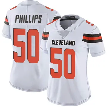 White Women's Jermaine Carter Cleveland Browns Limited Vapor Untouchable  Jersey