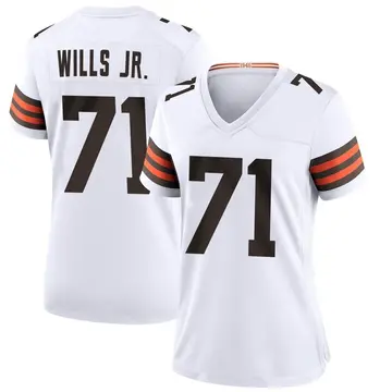 Cleveland Browns Jedrick Wills Jr. Fanatics Authentic Nike Player-Issued  #71 White Jersey from the 2021 NFL Season