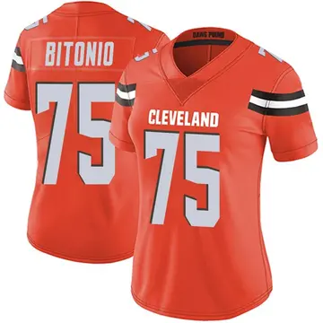 Elite Men's Joel Bitonio Brown Home Jersey - #75 Football