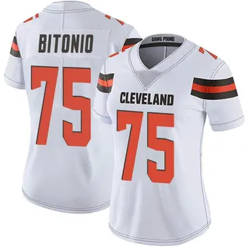 Elite Men's Joel Bitonio Brown Home Jersey - #75 Football Cleveland Browns  Size 40/M