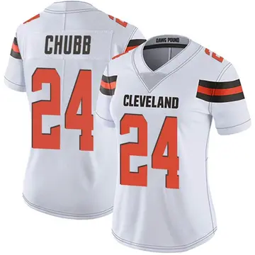 NIKE NICK CHUBB #24 CLEVELAND BROWNS 1946 COLLECTION WHITE ALT. YOUTH JERSEY  NWT