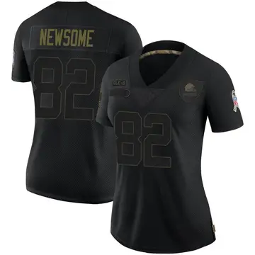 White Men's Ozzie Newsome Cleveland Browns Game Jersey