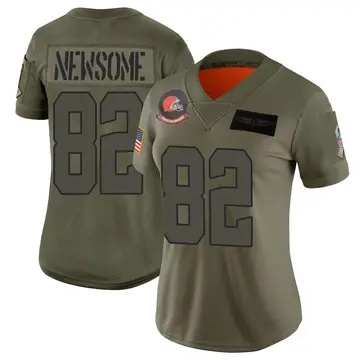 Ty Nsekhe Women's Nike Cleveland Browns Brown Custom Game Jersey Size: Small