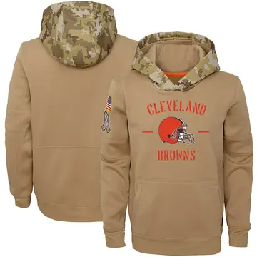 Black Youth Cleveland Browns 2020 Salute to Service Pullover