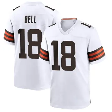 David Bell Cleveland Browns Fanatics Authentic Game-Used #18 White Jersey  vs. Baltimore Ravens on October 23, 2022