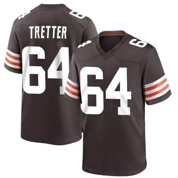 Limited Women's JC Tretter Brown Jersey - #64 Football Cleveland Browns  Therma Long Sleeve Size S