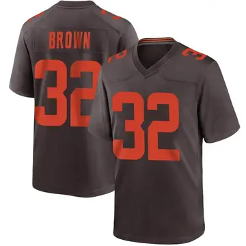 Limited Youth Jim Brown Brown Jersey - #32 Football Cleveland Browns Rush  Vapor Untouchable Size S(10-12)