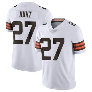 Youth Cleveland Browns Kareem Hunt #27 Alternate White Game Jersey